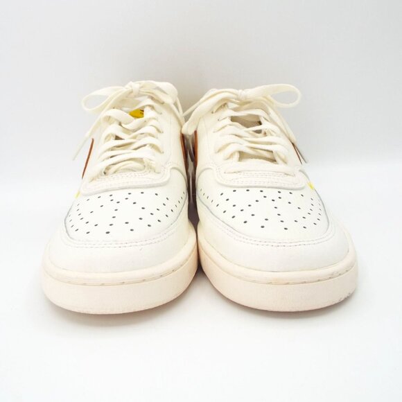 Nike Court Vision Low Sail Oxen Brown Yellow Leather Sneakers CD5434-117 - Picture 6 of 12